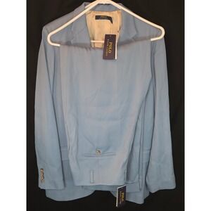 Polo Ralph‎ Lauren Women's Blue Suit Set Blazer Pants Size 12 NWT